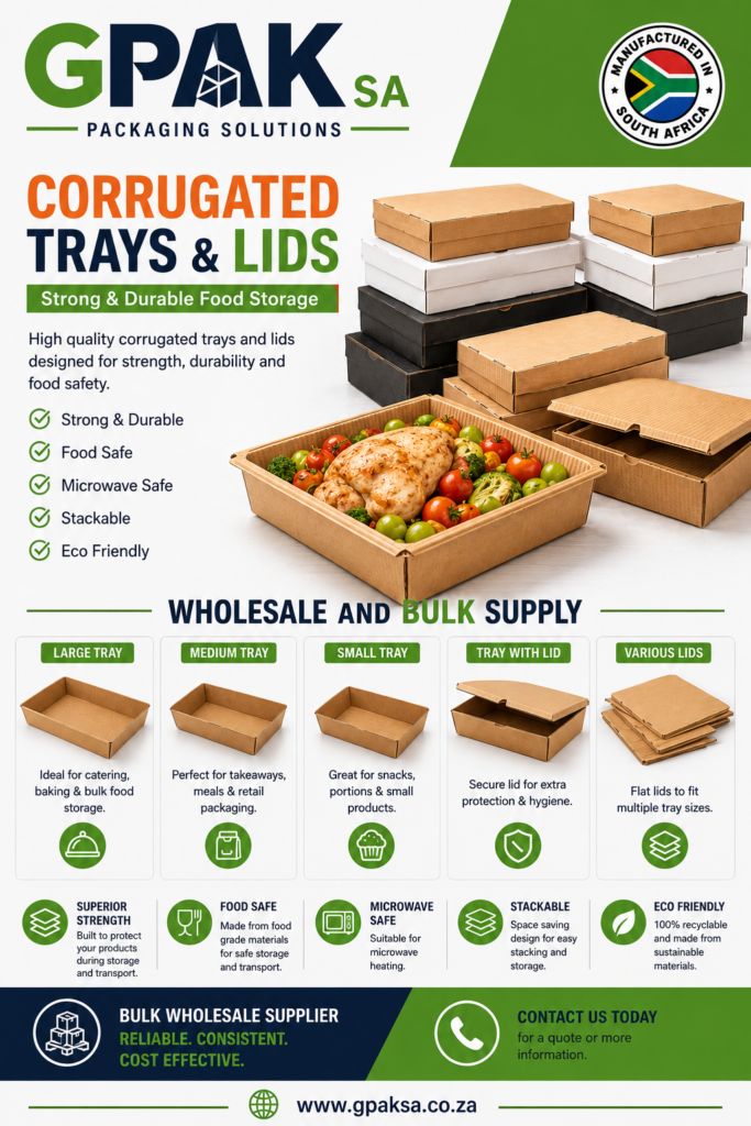 Corrugted Tray And Corrugted Lids